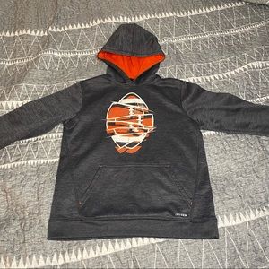 DryTek Grey Kids Football Hoodie